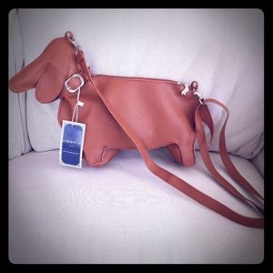 NEW WITH TAGS! CHOPIN dog shape purse!!!